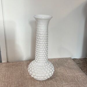 Vintage E.O. Brody Cleveland Co. Hobnail Milk Glass Bud Vase